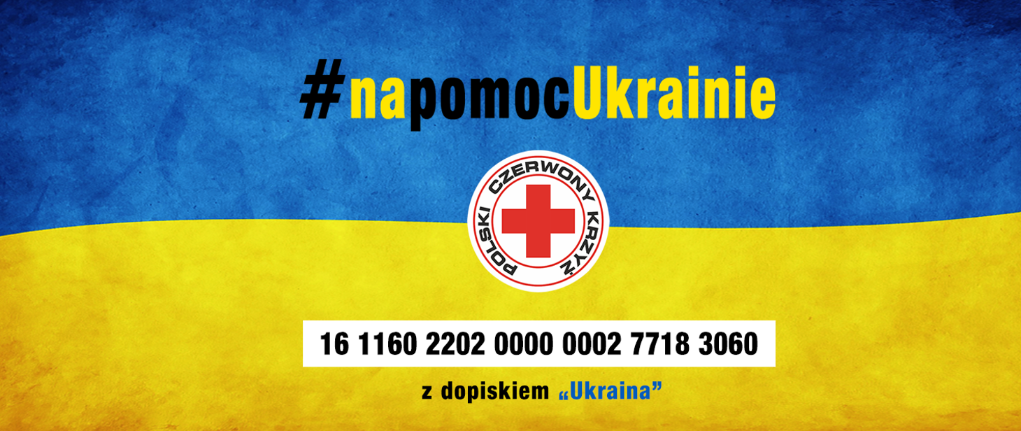 plakat "na pomoc Ukrainie"